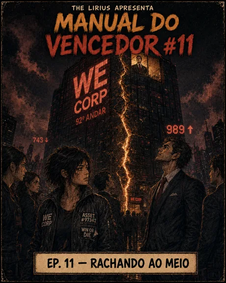Capa original do quadrinho Rachando ao Meio